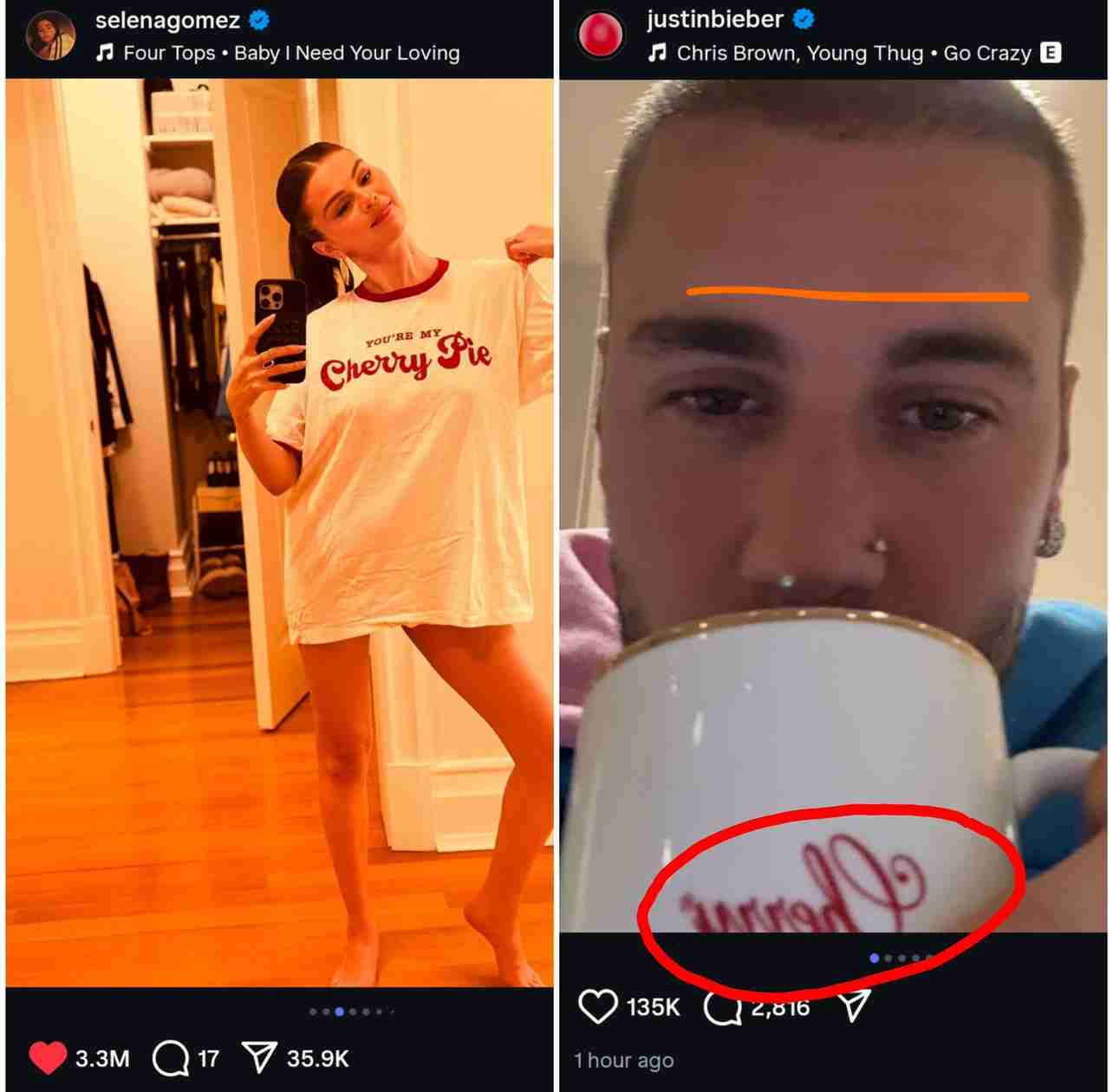 セレーナ・ゴメスとヘイリー・ビーバーがインスタグラムでお互いフォロー解除