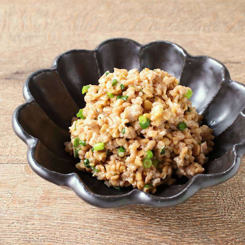ひきわり納豆が美味しい