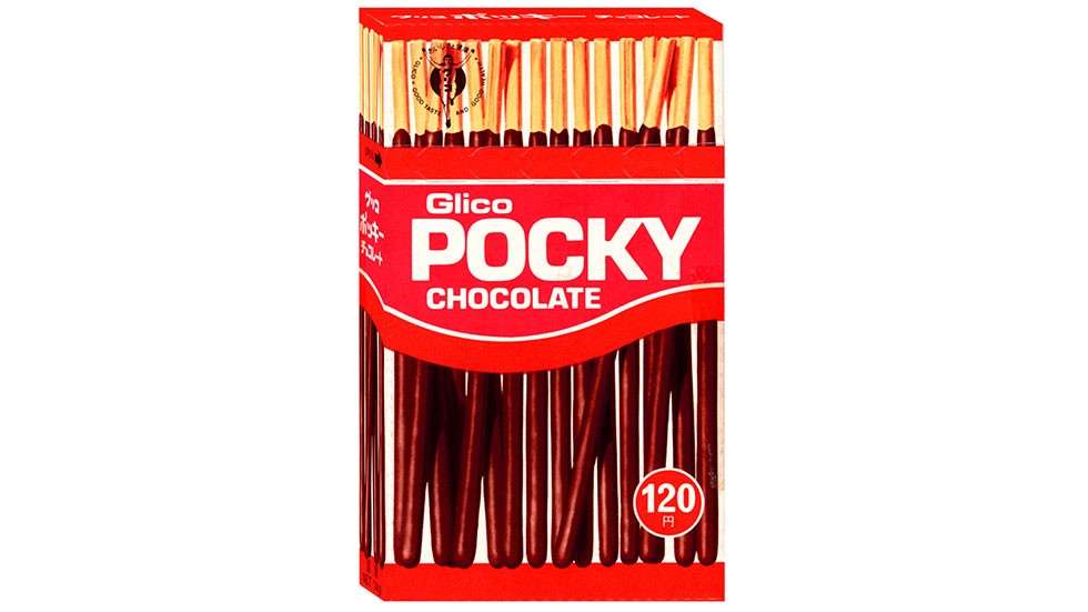 懐かしいパッケージを貼るトピ