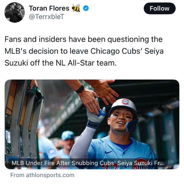 MLBシカゴ・カブスを応援しましょう！【今永投手、鈴木選手、前田投手所属】