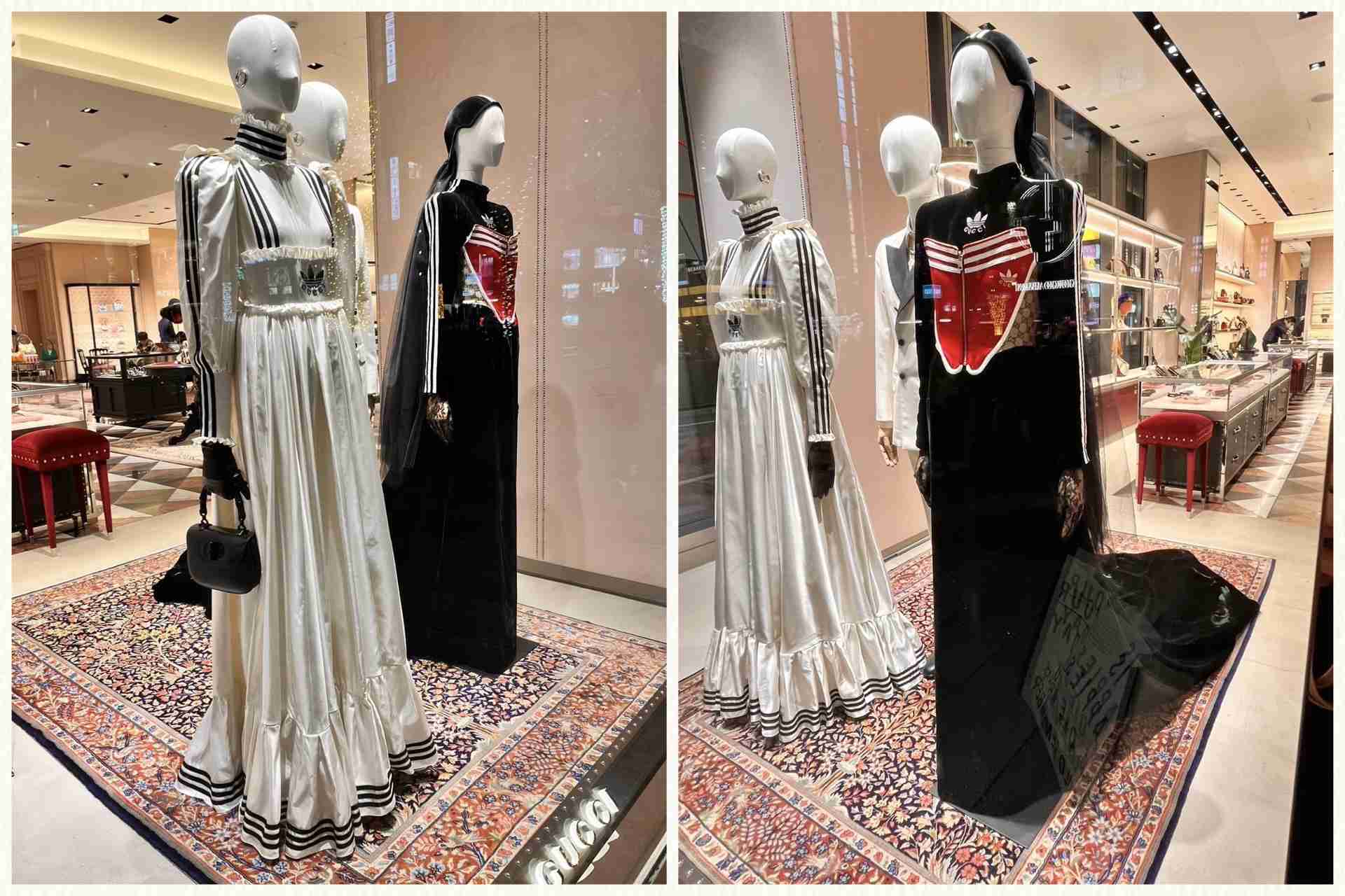 ハイブランドのお洒落な服とダサい服を交互に貼っていくトピ