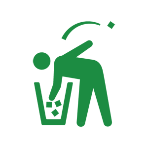 義母かゴミをあさる