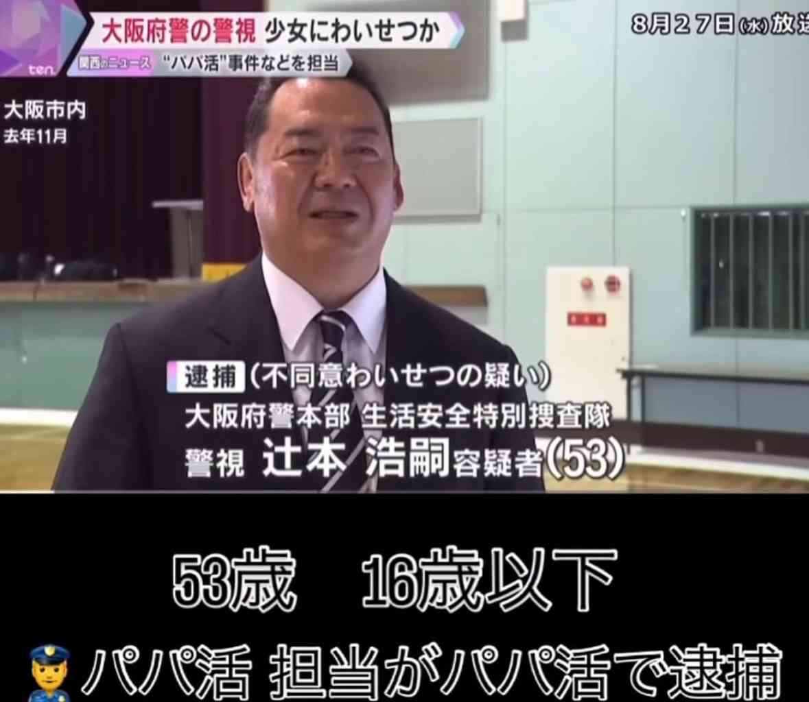 13歳未満の“パパ活”少女にわいせつ行為か　不同意わいせつ罪で大阪府警の警視（53）を在宅起訴　大阪地検