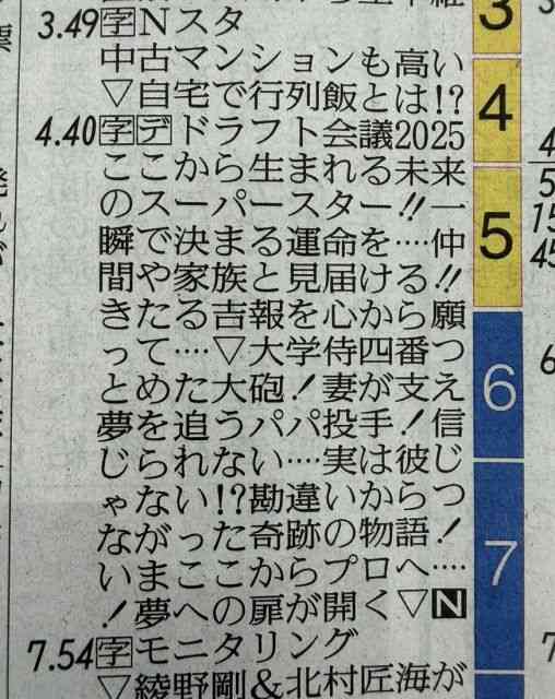【実況・感想】プロ野球ドラフト会議2025