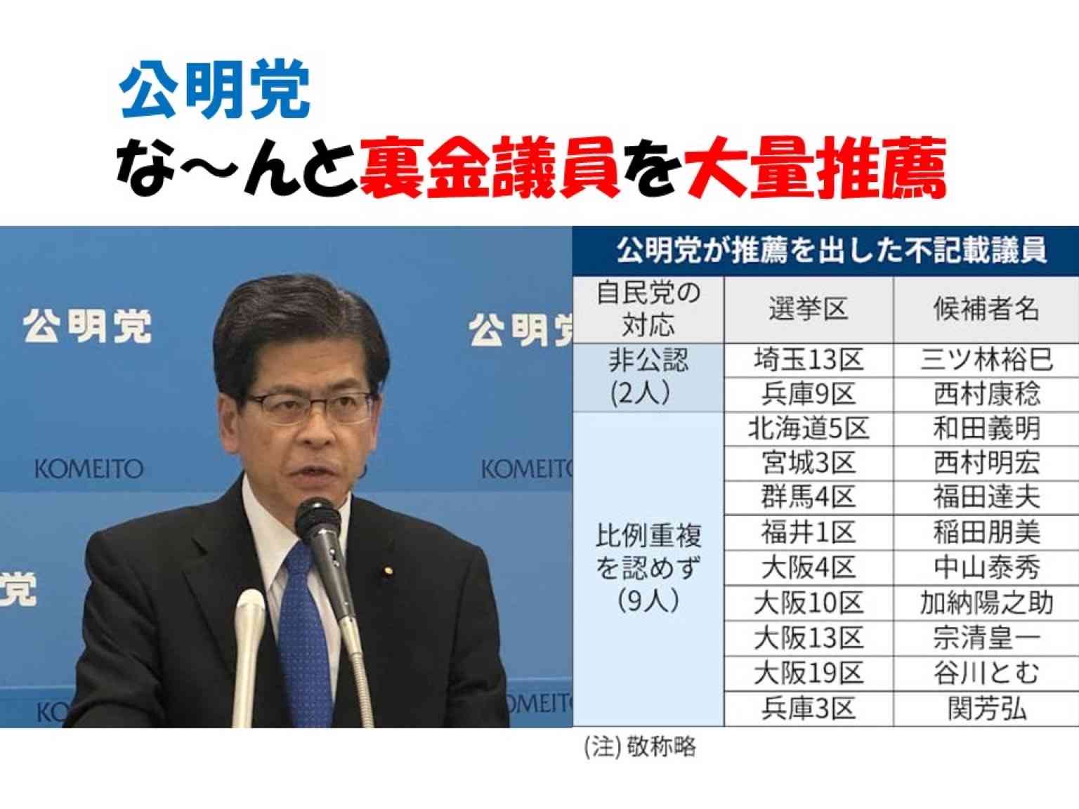 公明党の斉藤鉄夫代表も不記載議員「リハック」で自民党との違い聞かれ「私のミス」連発で釈明