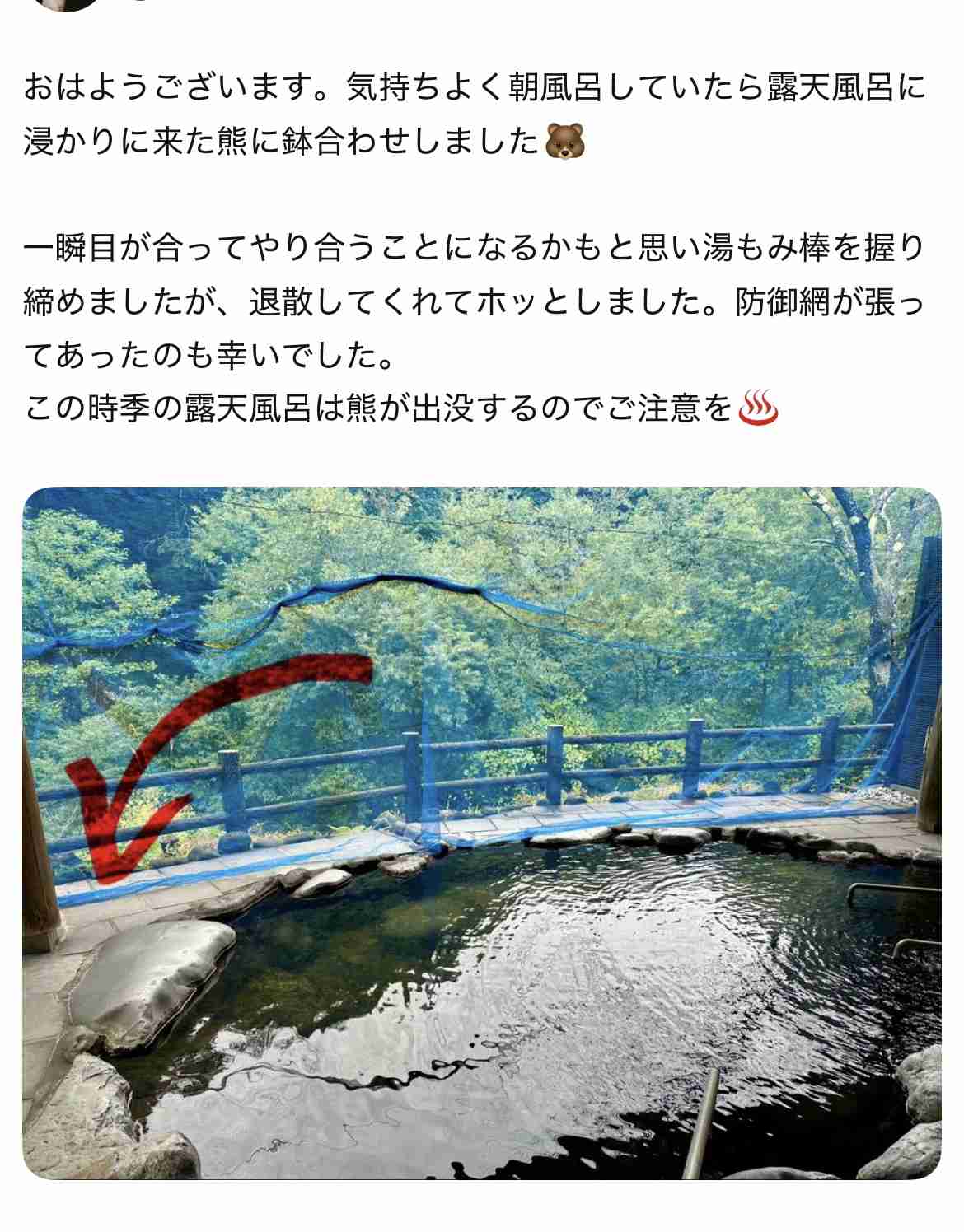 「損傷がかなり激しい」従業員不明の温泉近くで遺体発見、そばに1.5メートルのクマ 脂肪分なく人を食べるために襲った可能性