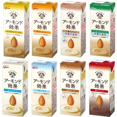 アーモンドミルクを飲んでる人