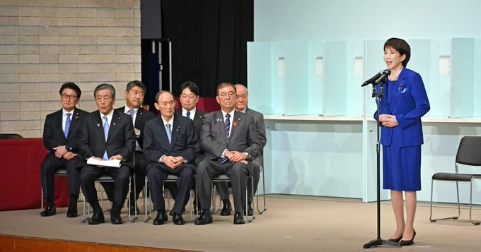 自民党新総裁に高市早苗氏 女性の総裁就任は初