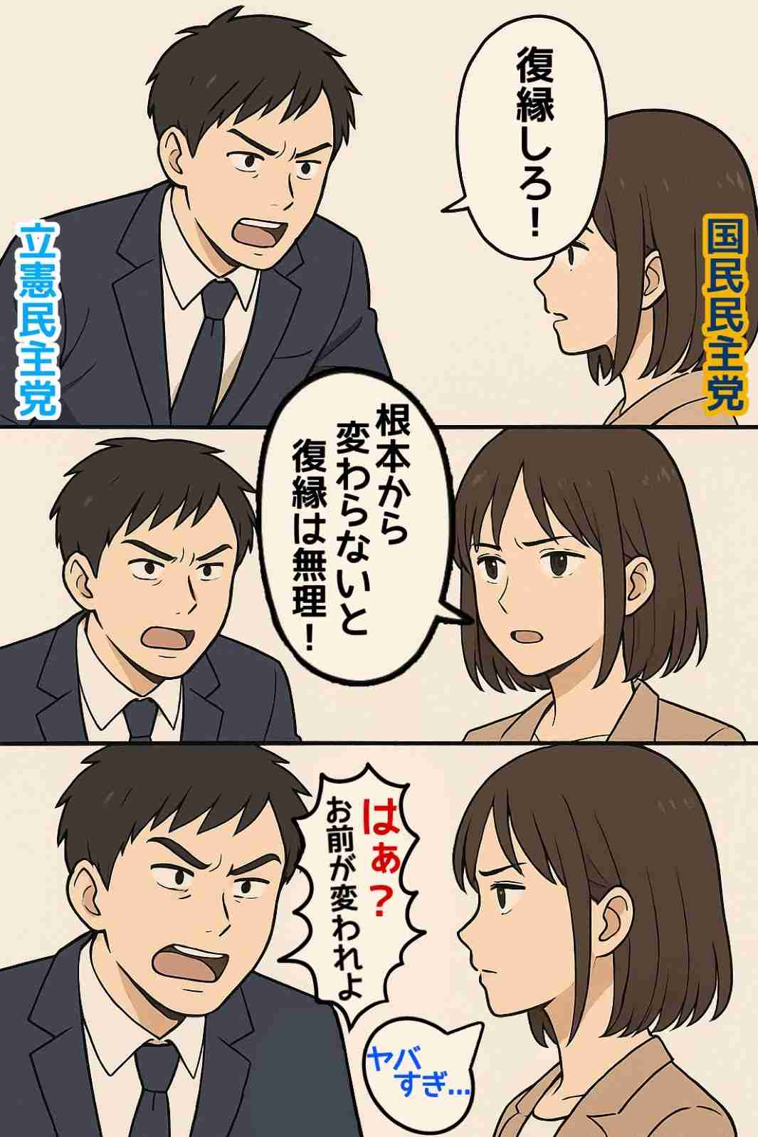 立憲・野田氏「高いところから言い過ぎ」　国民・玉木氏要求に苦言