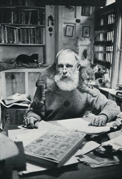 文豪や芸術家が猫と戯れてる画像を見よう! Part2