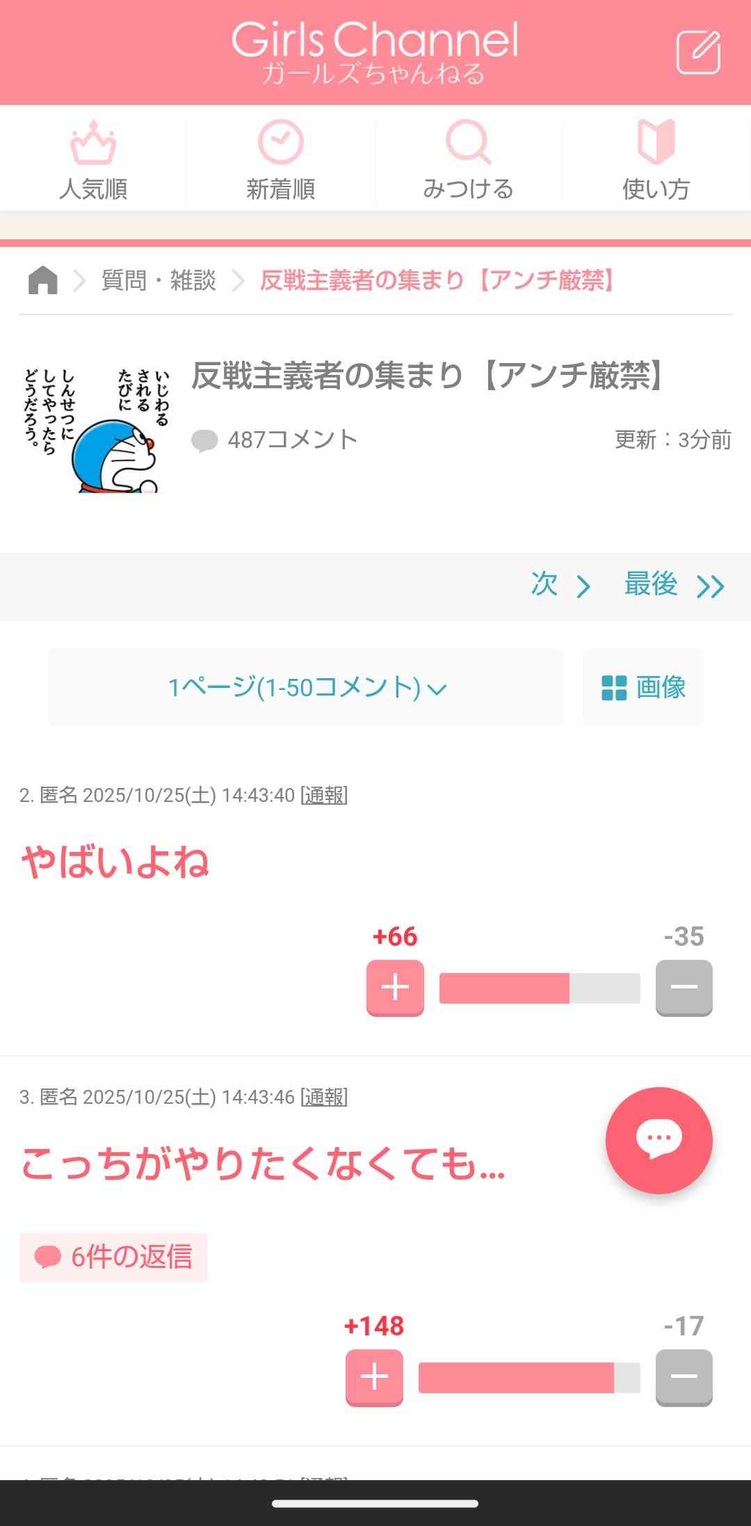 反戦主義者の集まり【アンチ厳禁】
