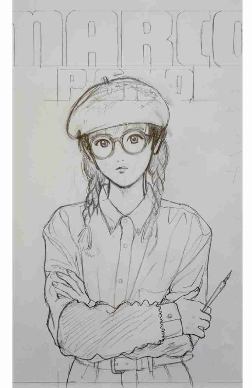 漫画家・江口寿史、横顔そっくり!イラスト「承諾を得たので再度公開します」 SNS元に描くも→モデルから連絡