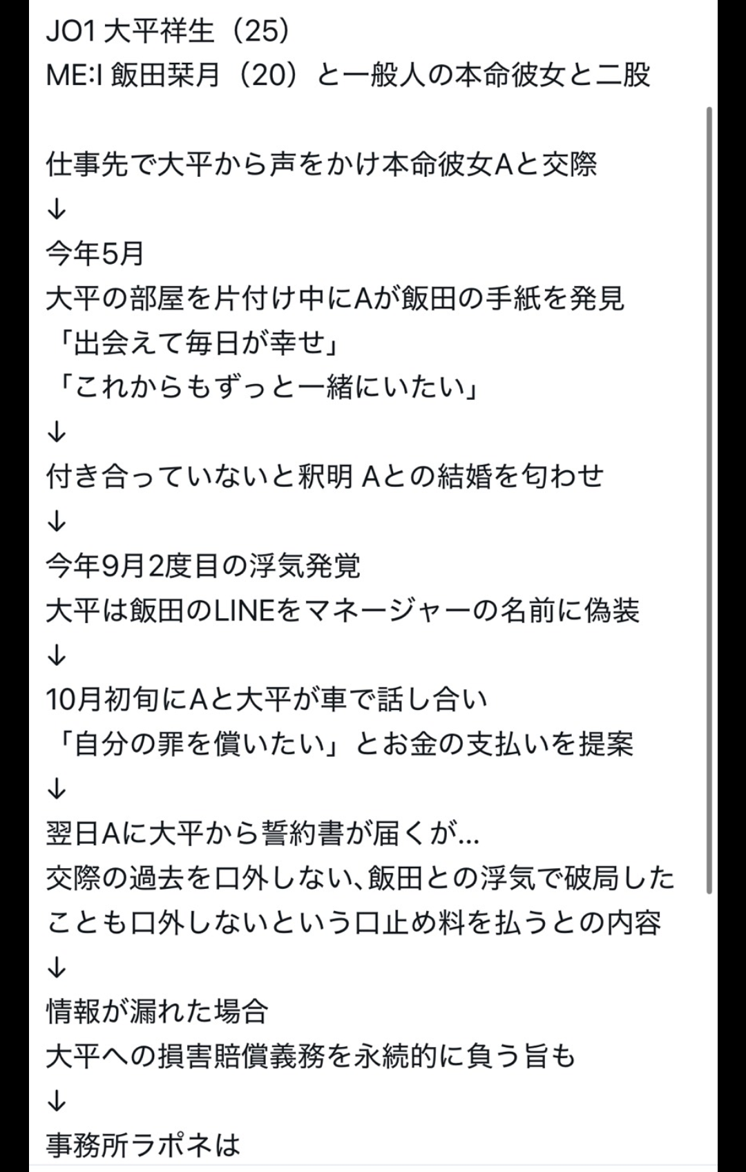 JO1大平祥生　活動休止を発表「規定に反する事案発覚」「見つめ直す期間が必要と判断」