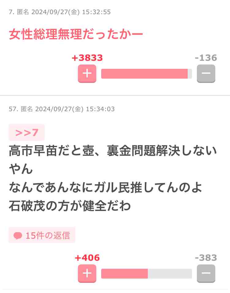 【速報】高市早苗氏を第104代首相に選出　日本の憲政史上初の女性総理大臣に