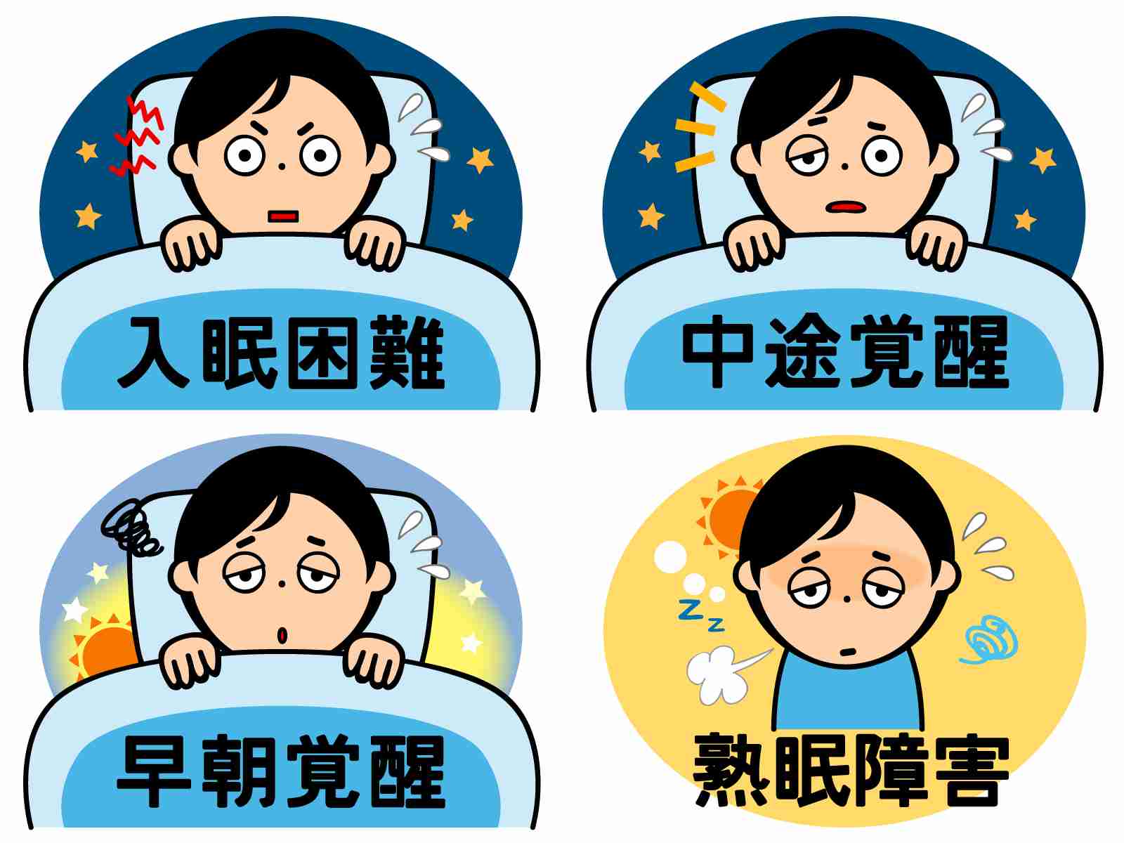 早朝覚醒が辛い人、辛かった人