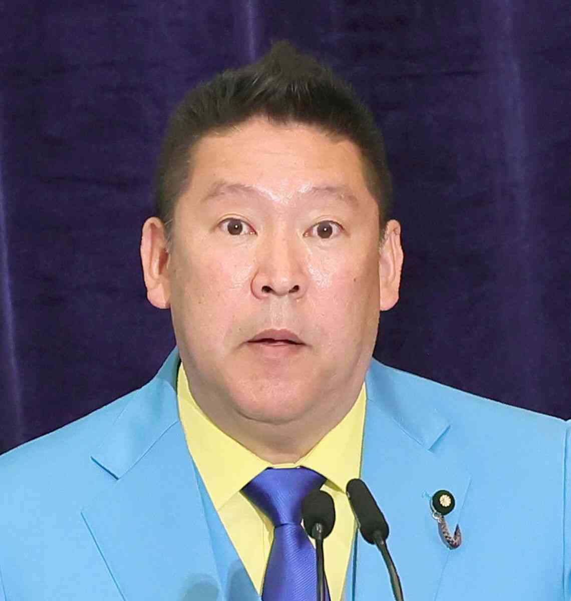 NHK党の立花党首ら書類送検 参院選宮城選挙区のポスターで候補者の名誉を棄損した疑い