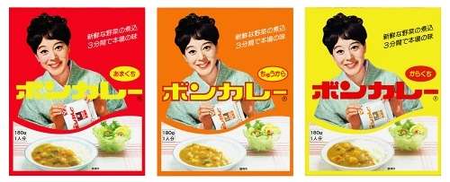 懐かしいパッケージを貼るトピ