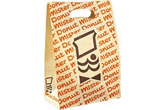 懐かしいパッケージを貼るトピ