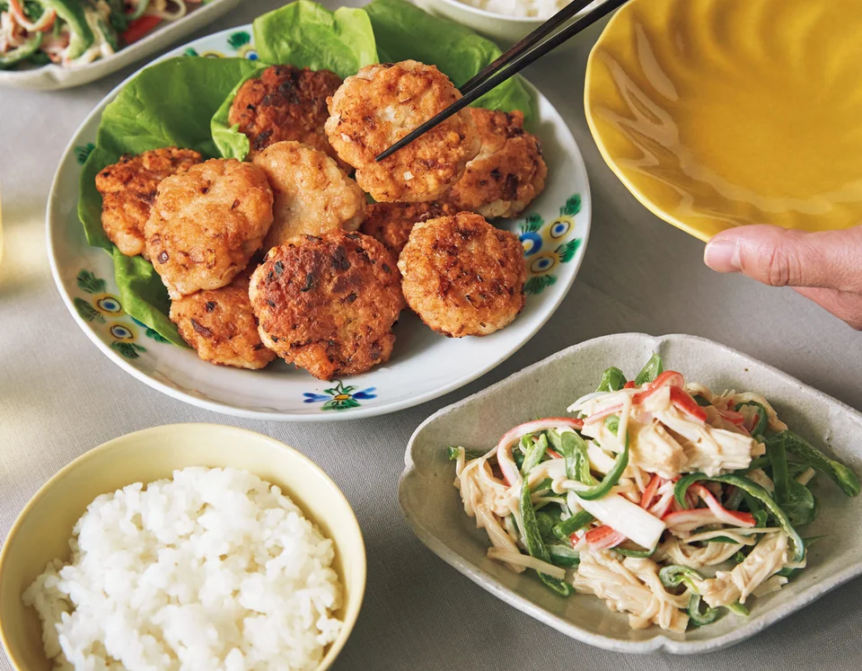 チキンナゲット　晩御飯の時の献立て