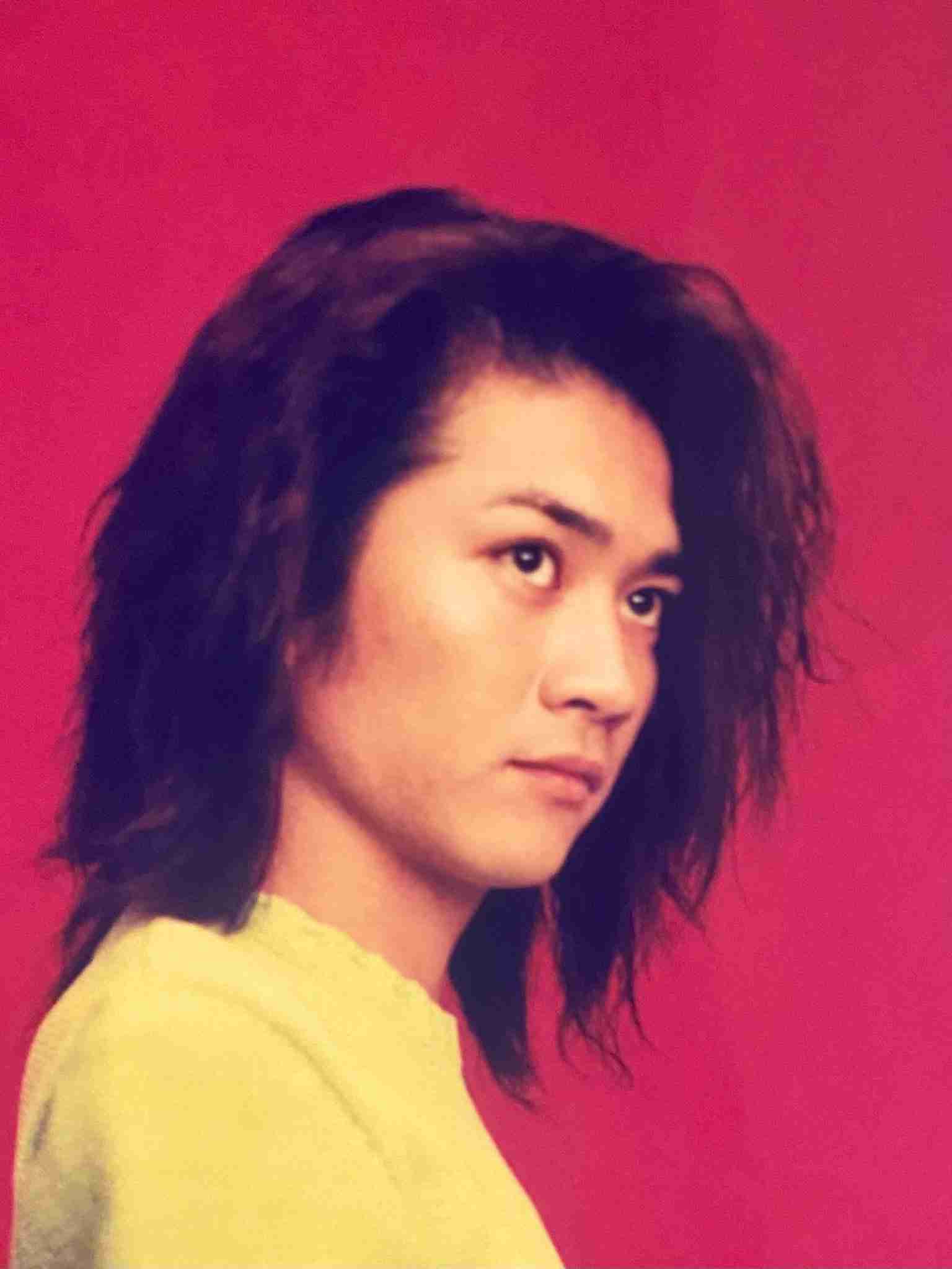 長髪が似合うイケメン