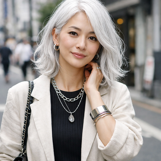 「白髪隠すのやめたら気持ちが軽くなった」 43歳女性の決断が264万表示 「老け感ゼロでおしゃれ！」 「可愛すぎます」