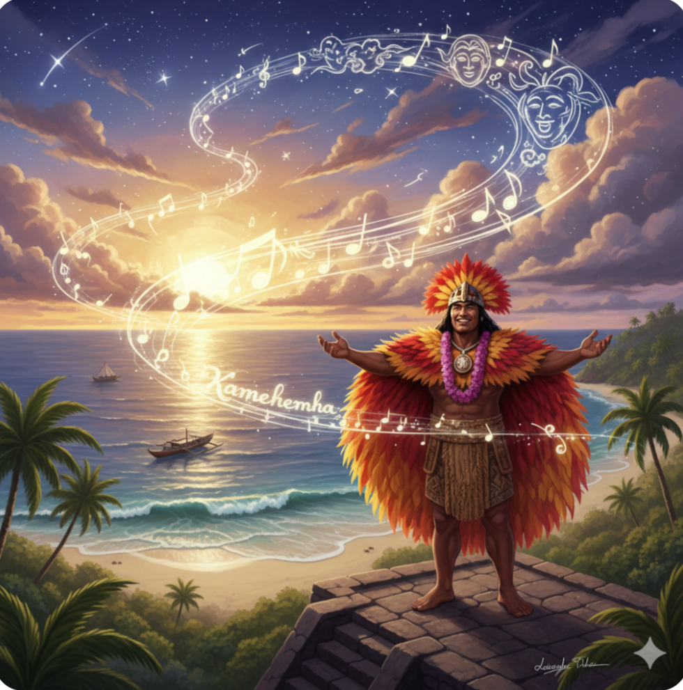 生成AIで、ある曲の歌詞を1枚のイメージ画像にしてもらうトピ