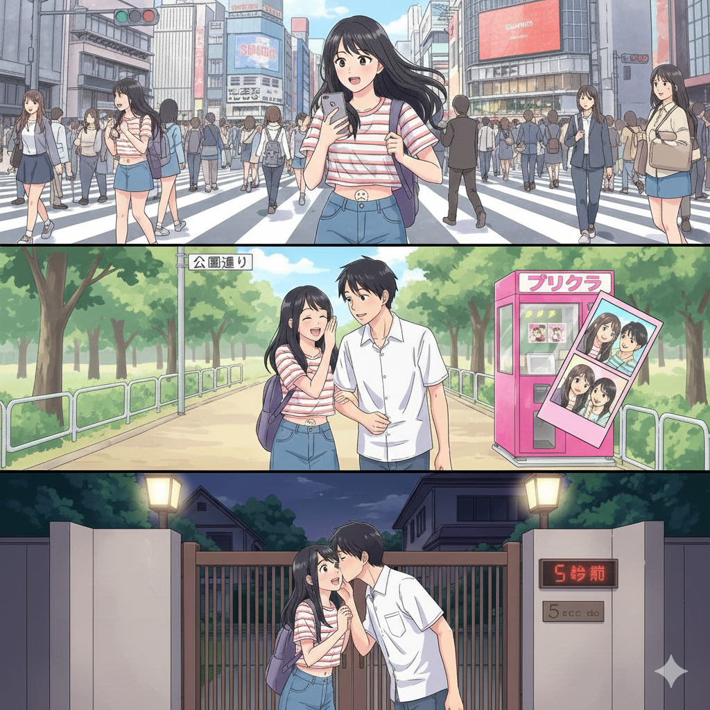 生成AIで、ある曲の歌詞を1枚のイメージ画像にしてもらうトピ