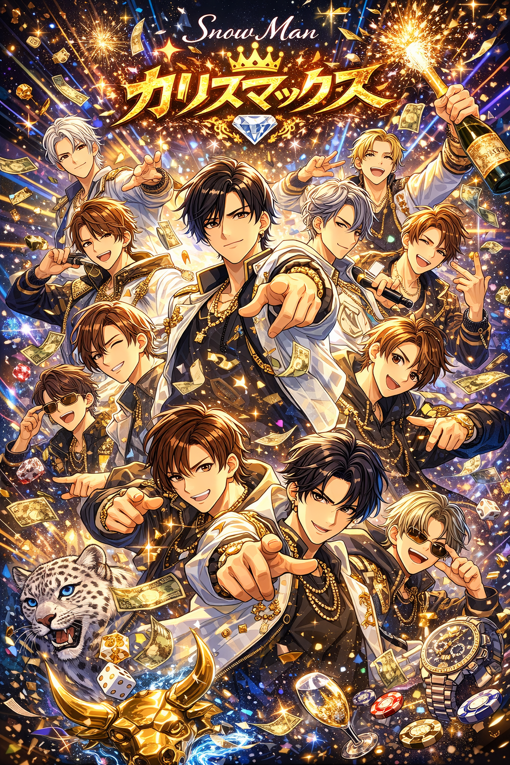 生成AIで、ある曲の歌詞を1枚のイメージ画像にしてもらうトピ