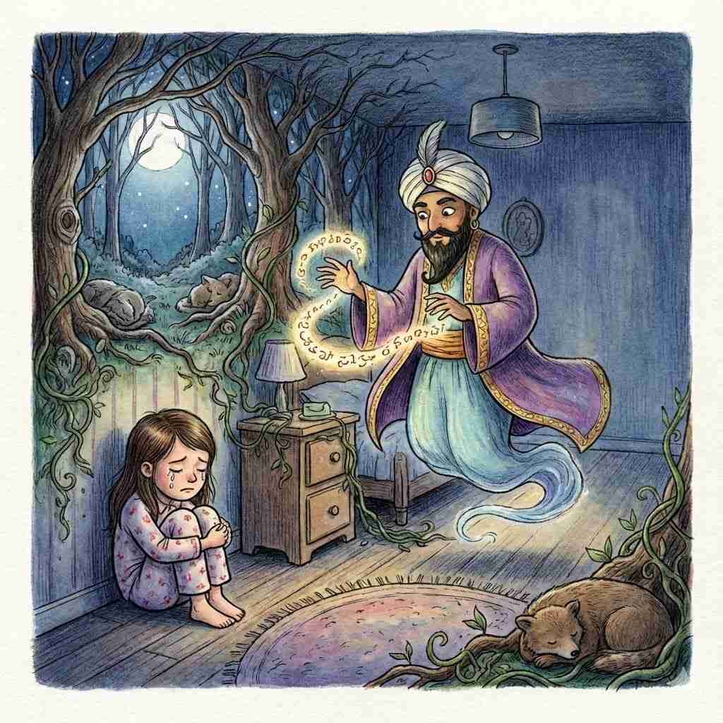 生成AIで、ある曲の歌詞を1枚のイメージ画像にしてもらうトピ