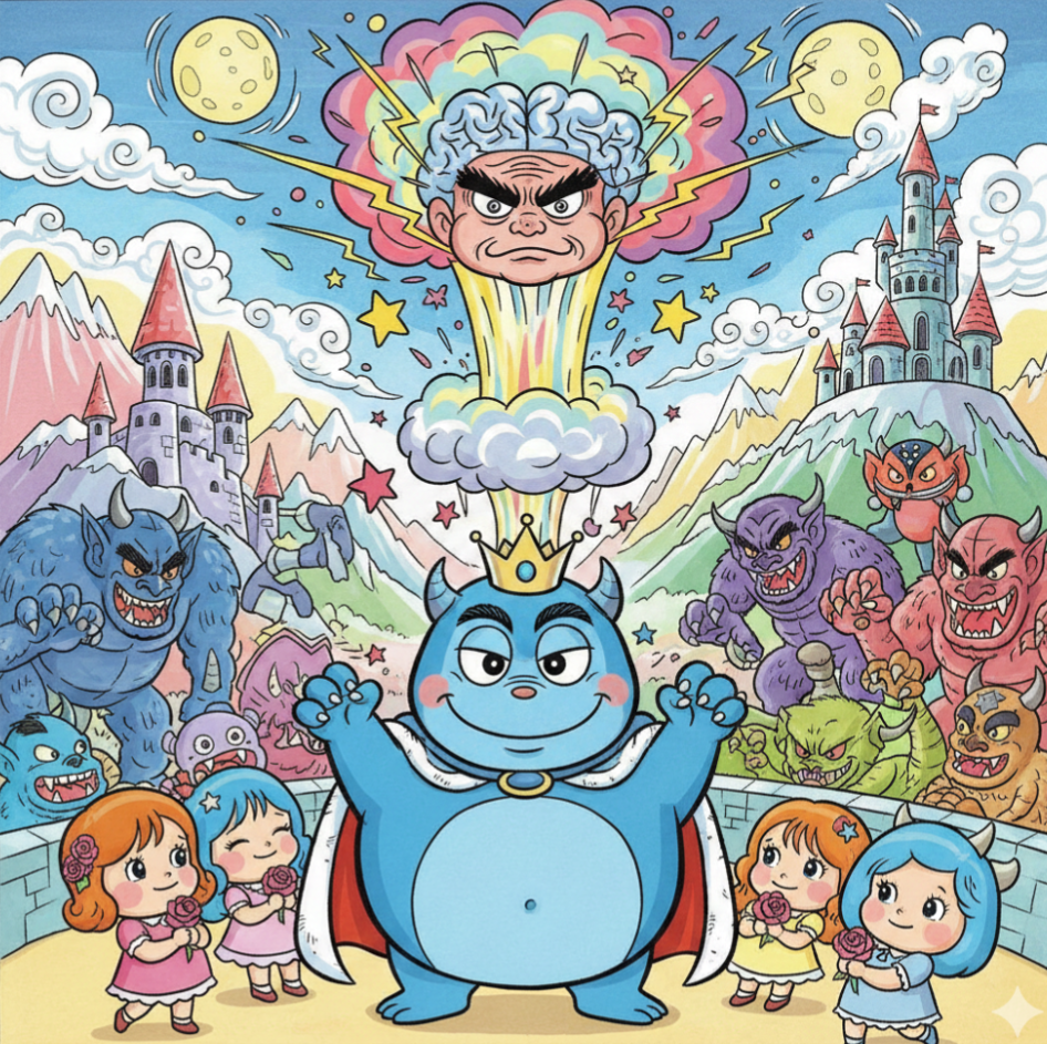 生成AIで、ある曲の歌詞を1枚のイメージ画像にしてもらうトピ