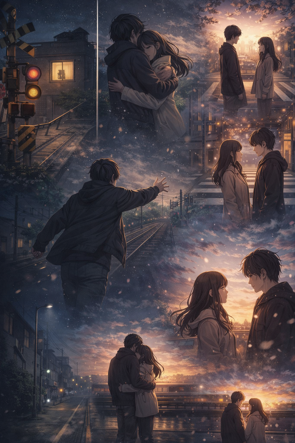 生成AIで、ある曲の歌詞を1枚のイメージ画像にしてもらうトピ