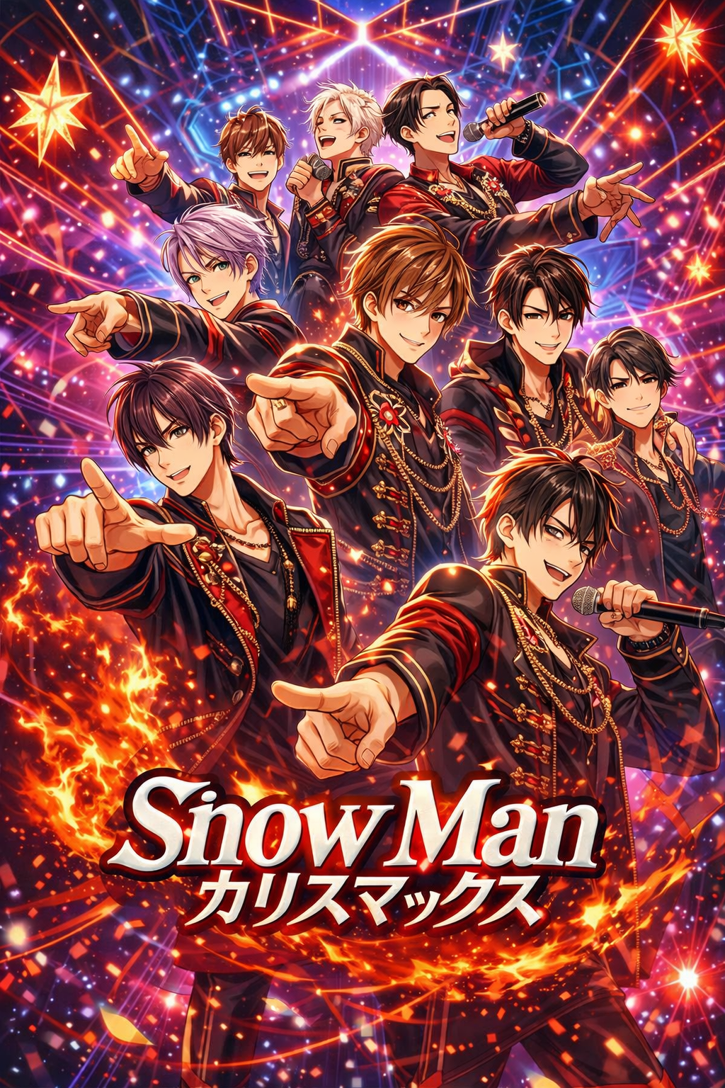 生成AIで、ある曲の歌詞を1枚のイメージ画像にしてもらうトピ