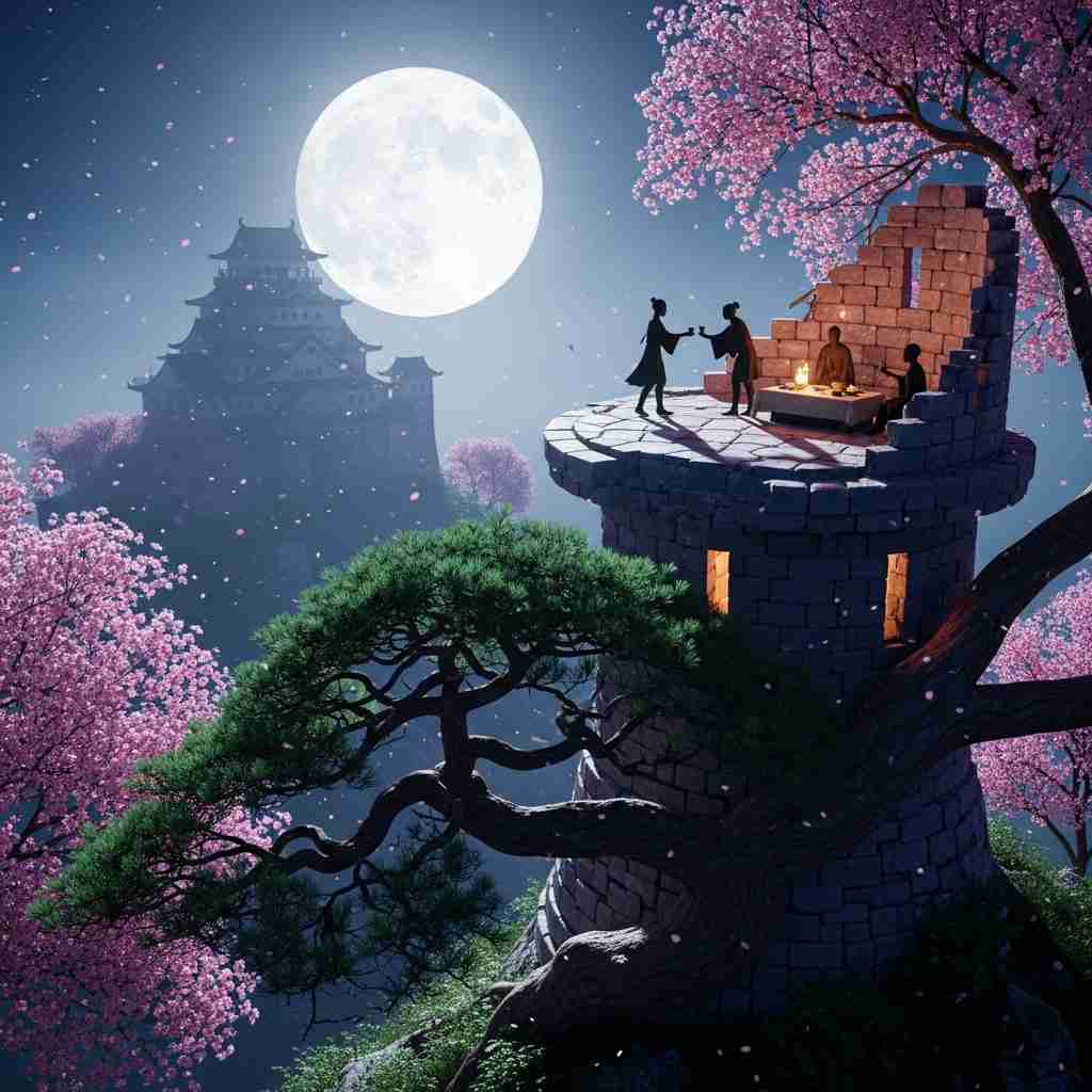 生成AIで、ある曲の歌詞を1枚のイメージ画像にしてもらうトピ