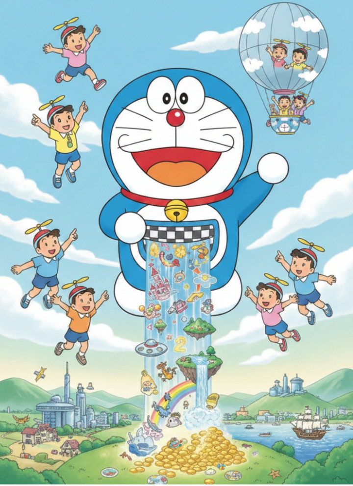 生成AIで、ある曲の歌詞を1枚のイメージ画像にしてもらうトピ