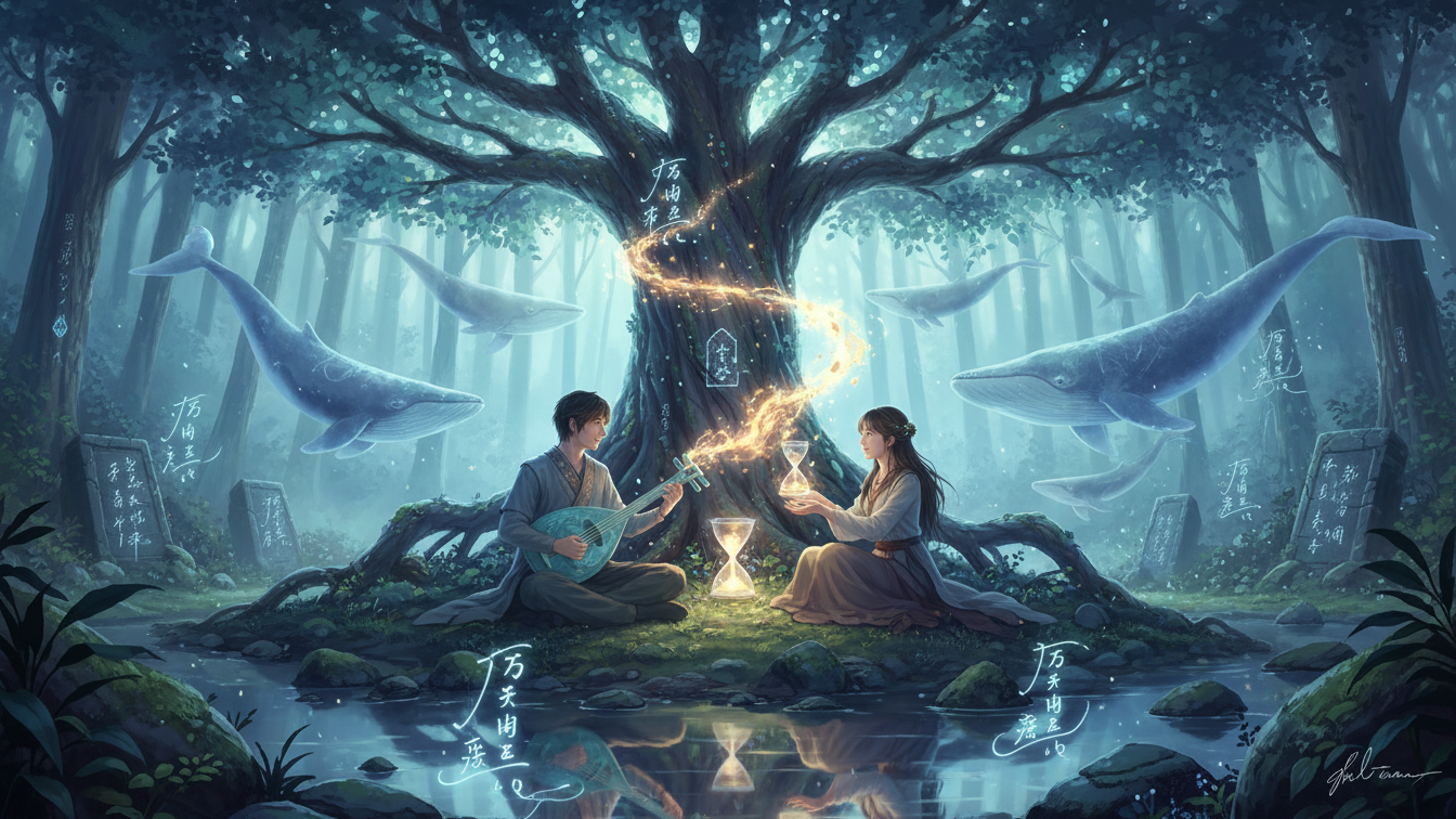 生成AIで、ある曲の歌詞を1枚のイメージ画像にしてもらうトピ