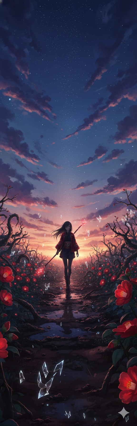 生成AIで、ある曲の歌詞を1枚のイメージ画像にしてもらうトピ