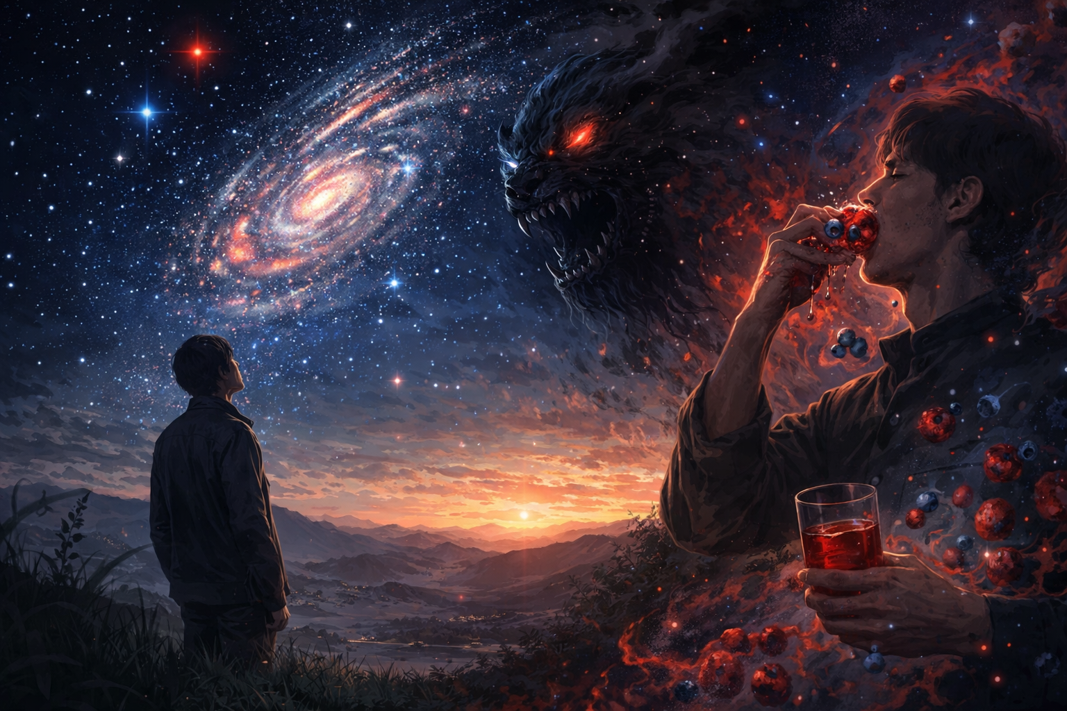 生成AIで、ある曲の歌詞を1枚のイメージ画像にしてもらうトピ