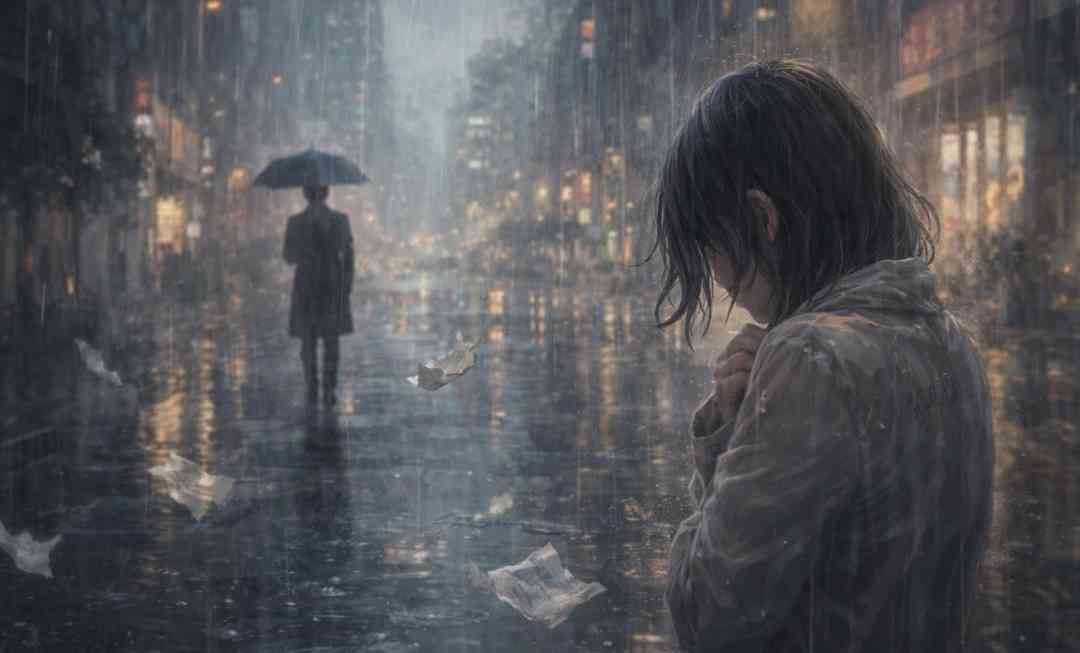 生成AIで、ある曲の歌詞を1枚のイメージ画像にしてもらうトピ