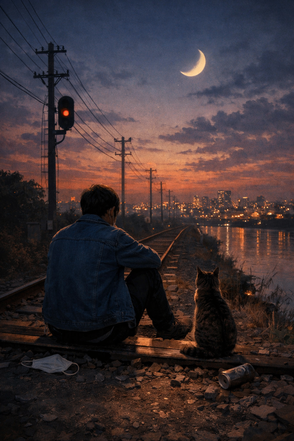 生成AIで、ある曲の歌詞を1枚のイメージ画像にしてもらうトピ