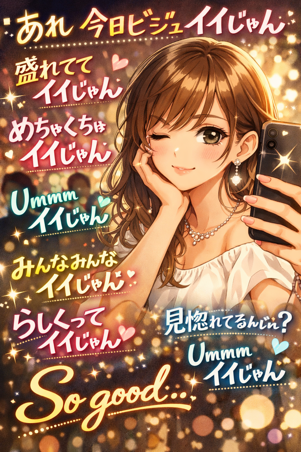 生成AIで、ある曲の歌詞を1枚のイメージ画像にしてもらうトピ