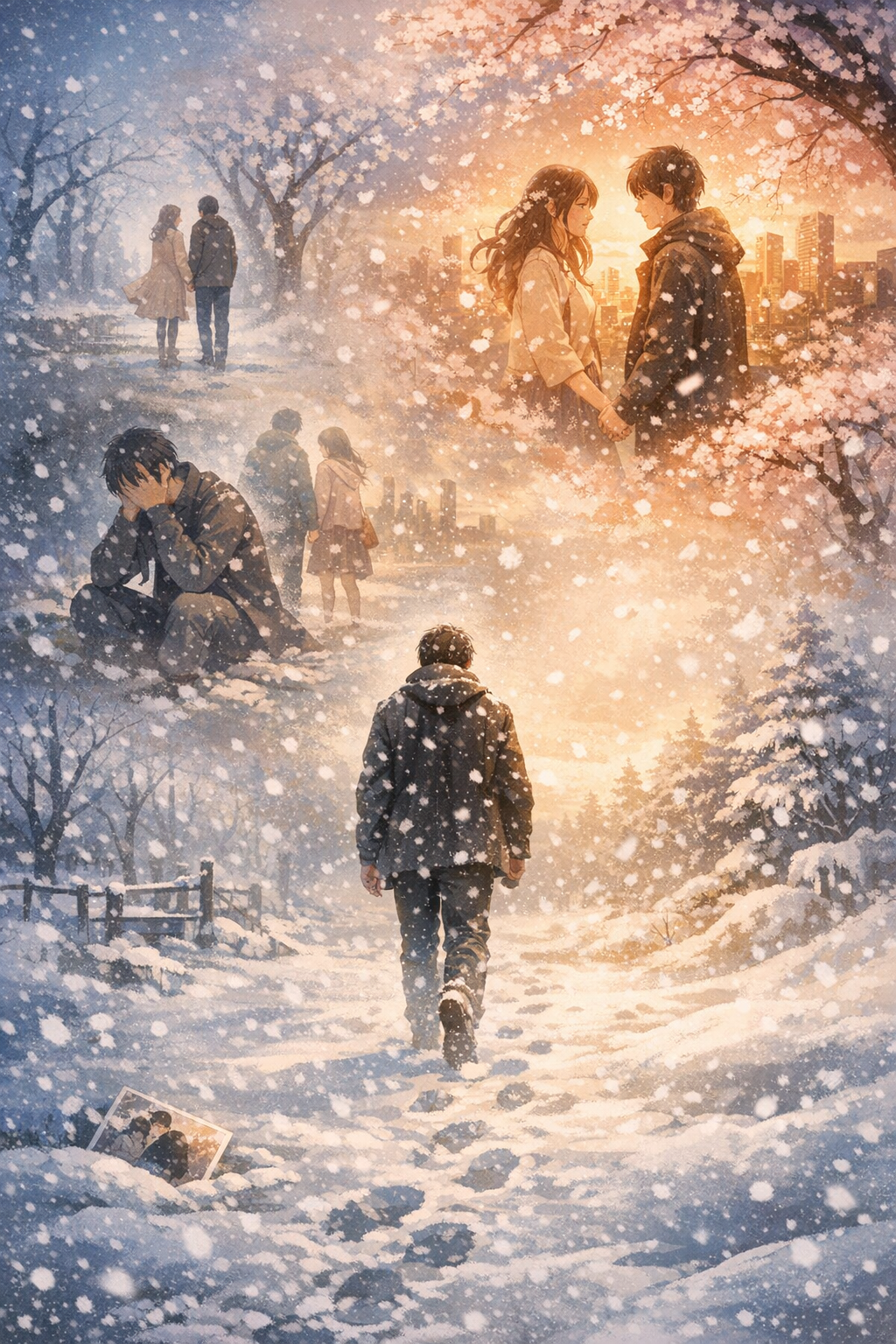 生成AIで、ある曲の歌詞を1枚のイメージ画像にしてもらうトピ