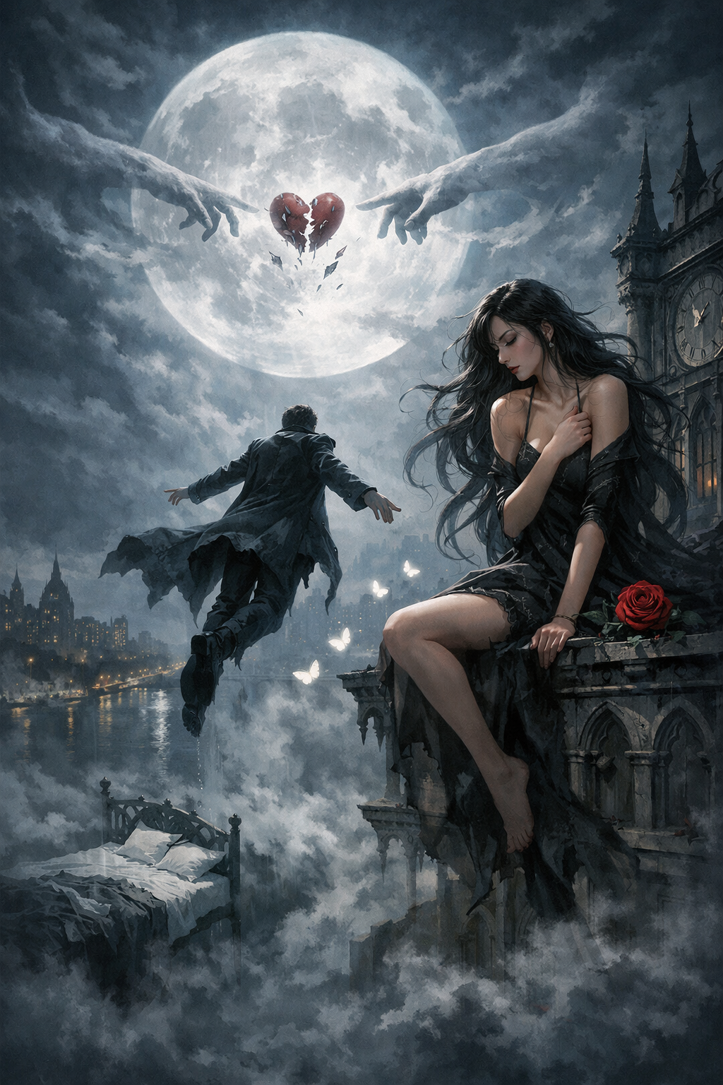 生成AIで、ある曲の歌詞を1枚のイメージ画像にしてもらうトピ