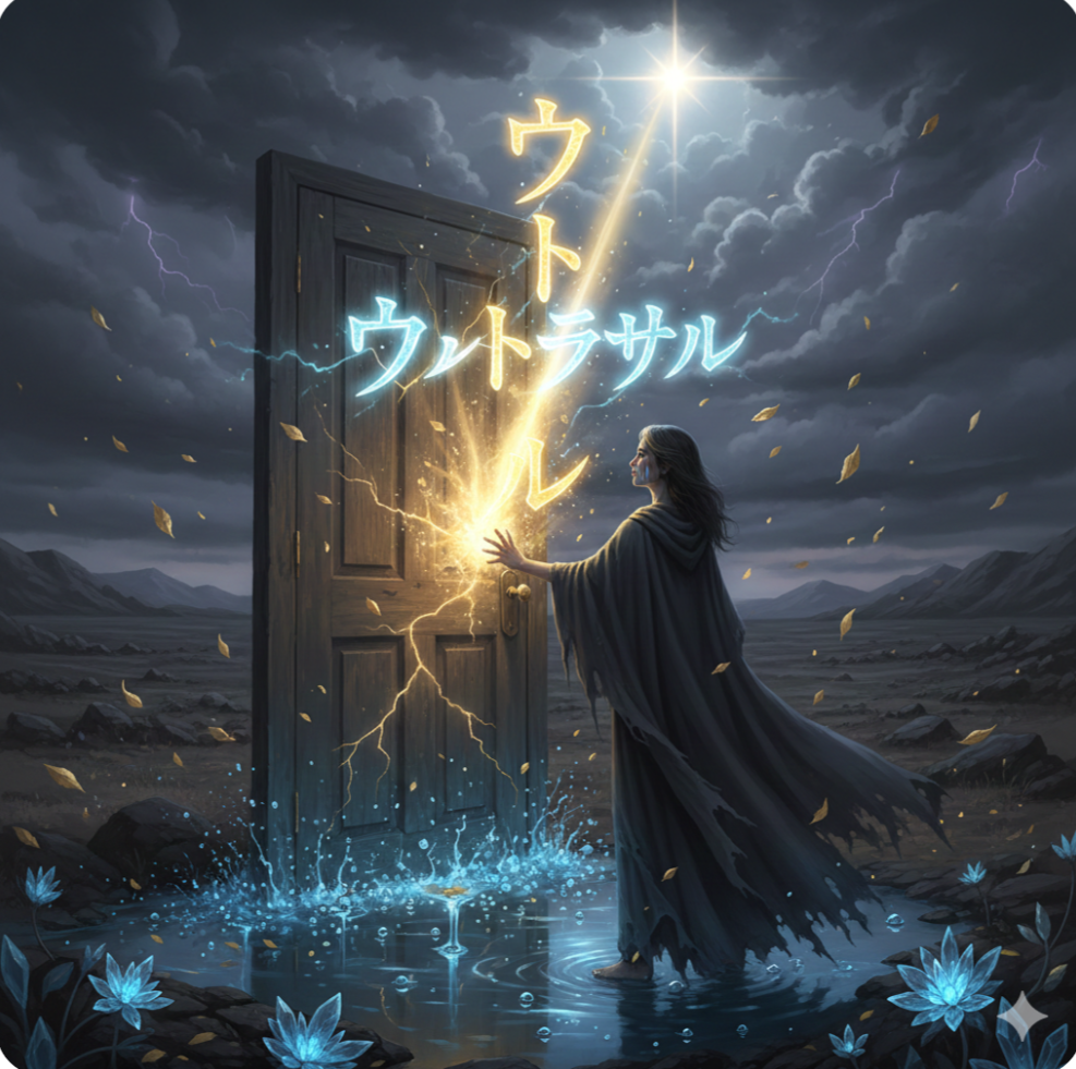 生成AIで、ある曲の歌詞を1枚のイメージ画像にしてもらうトピ