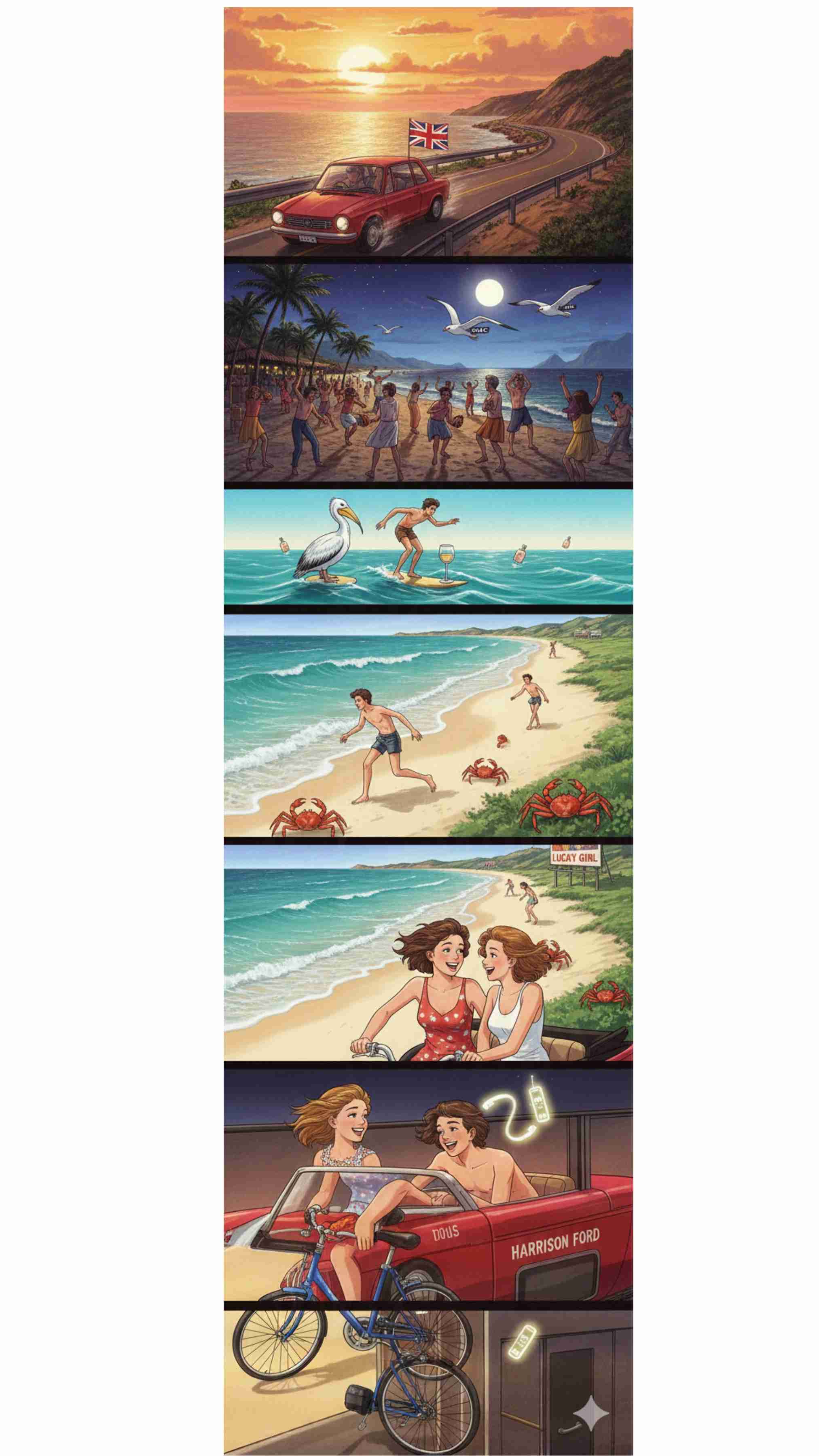 生成AIで、ある曲の歌詞を1枚のイメージ画像にしてもらうトピ