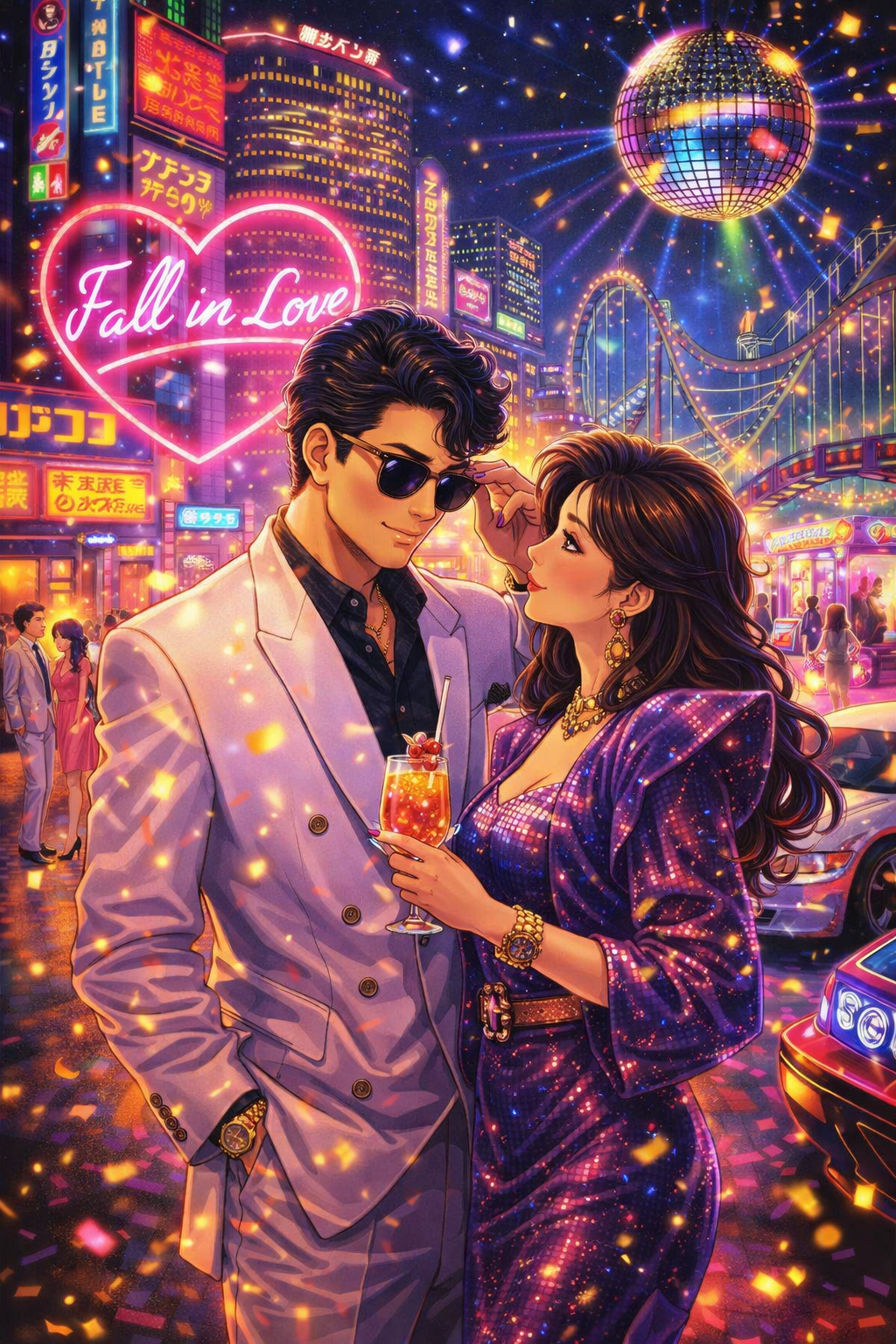 生成AIで、ある曲の歌詞を1枚のイメージ画像にしてもらうトピ