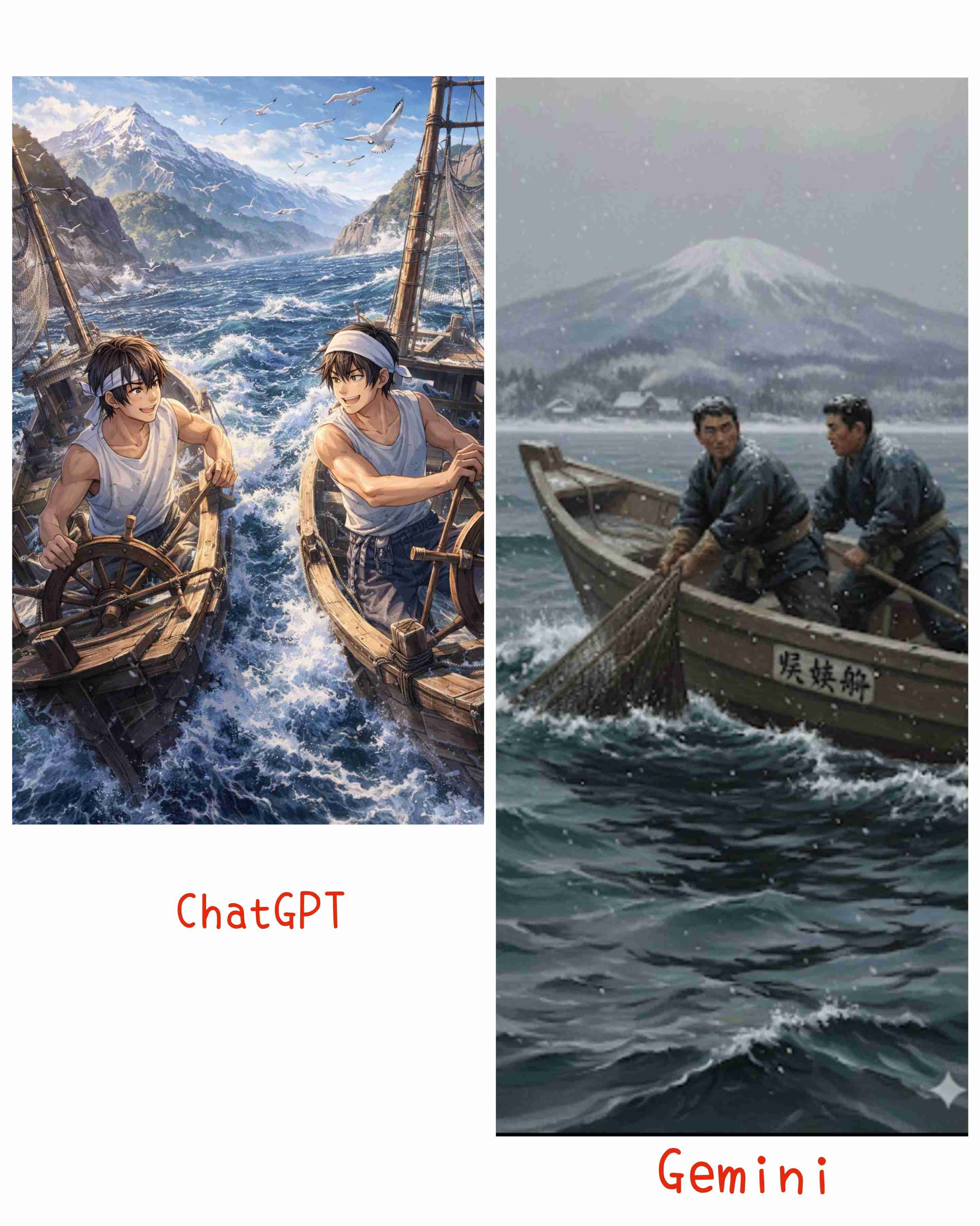 生成AIで、ある曲の歌詞を1枚のイメージ画像にしてもらうトピ