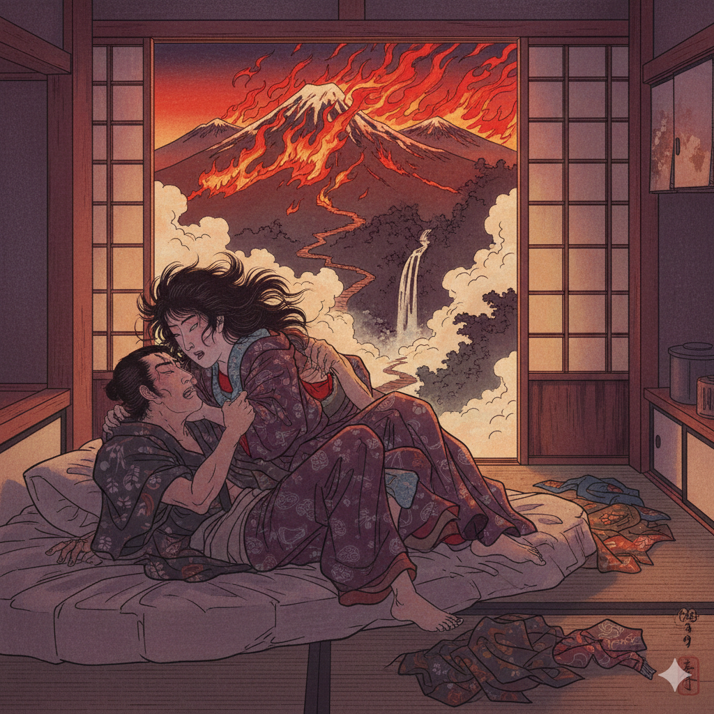 生成AIで、ある曲の歌詞を1枚のイメージ画像にしてもらうトピ