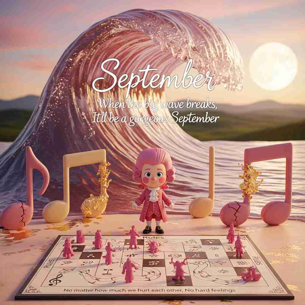 生成AIで、ある曲の歌詞を1枚のイメージ画像にしてもらうトピ