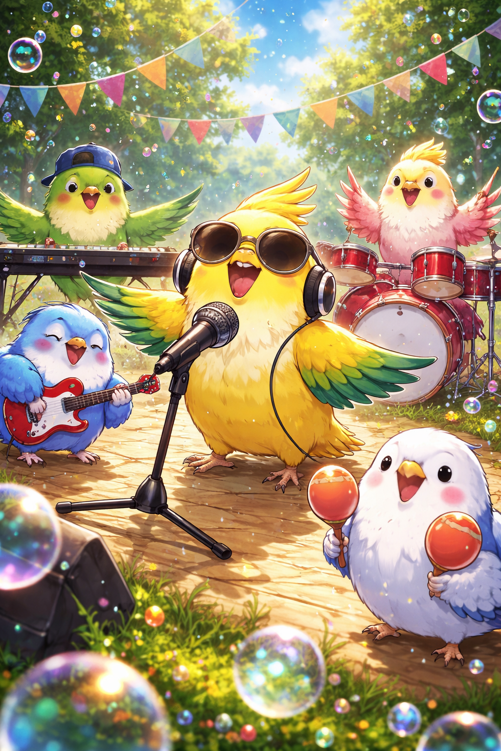 生成AIで、ある曲の歌詞を1枚のイメージ画像にしてもらうトピ