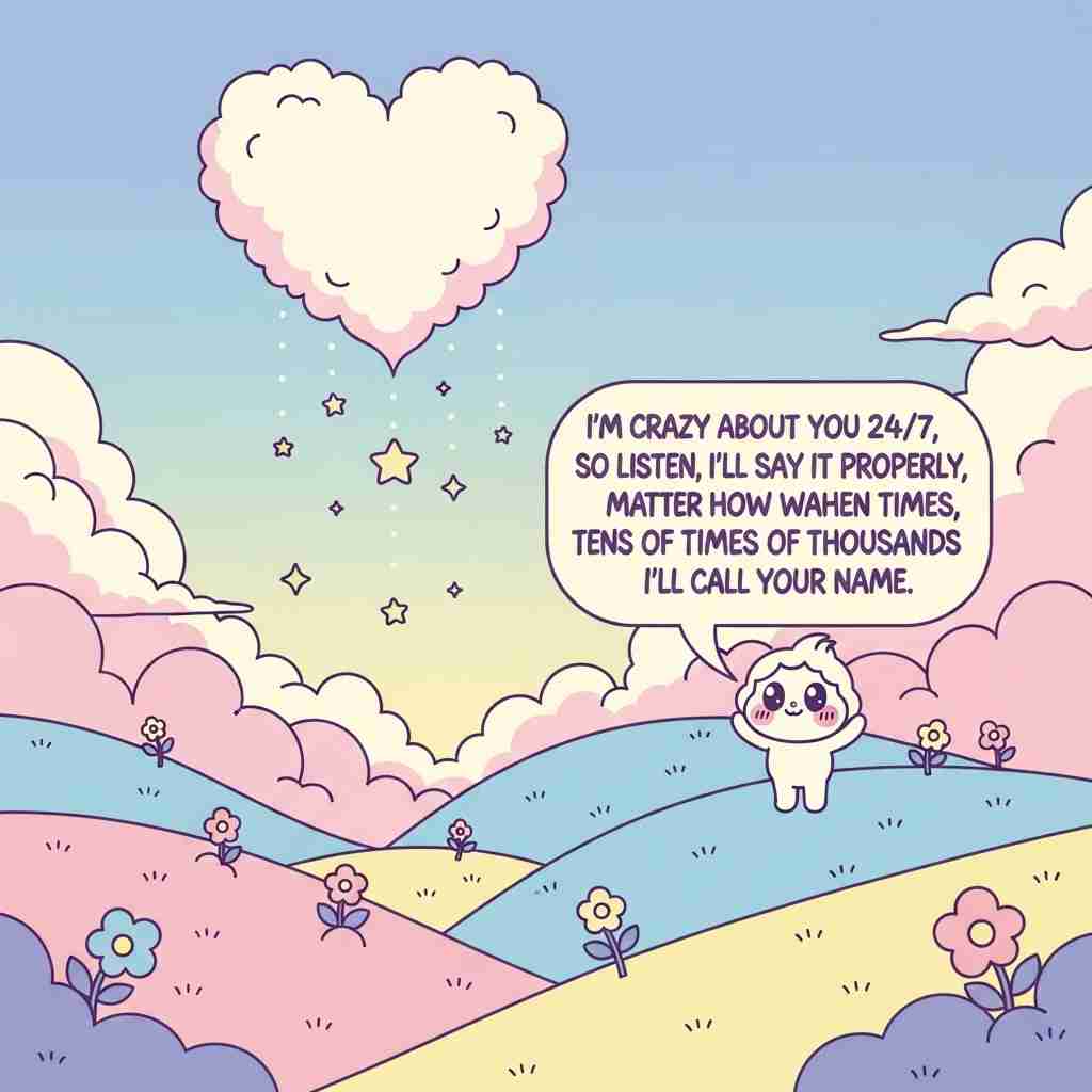 生成AIで、ある曲の歌詞を1枚のイメージ画像にしてもらうトピ